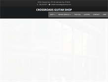 Tablet Screenshot of crossroadsguitarshop.com